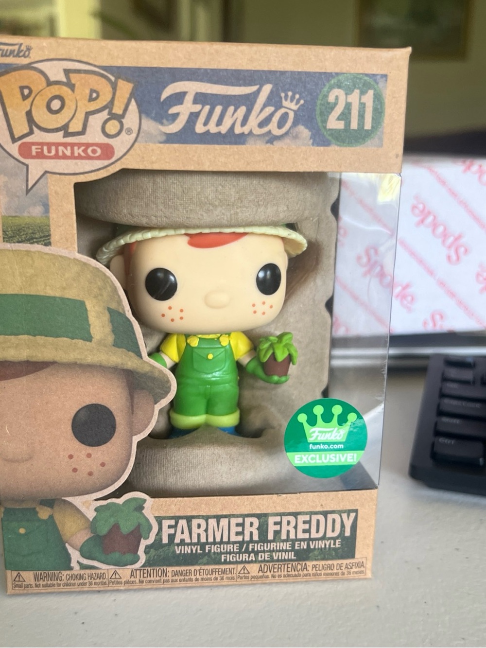 Funko Farmer Freddy Vinyl Figure — Green Overalls, Yellow Shirt